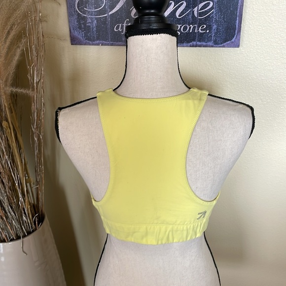 J.crew & New Balance Colab Workout Sports Bra Crop Top Yellow Size Small - Picture 4 of 9